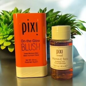 Pixi | On The Glow Blush Tinted Moisture Stick & Vitamin C Brightening Toner